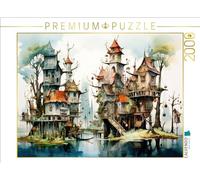 Puzzle · Un Motif du Calendrier Maisons curieuses | Îles avec peu d'espace · 2000 pièces · Format assemblé 90 × 67 cm · CALVENDO Puzzle