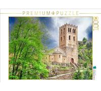 Puzzle · Un Motif du Calendrier Occitanie mystérieuse. Moments | Abbaye Saint-Martin-du-Canigou · 1000 pièces · Format assemblé 64 × 48 cm · CALVENDO Puzzle