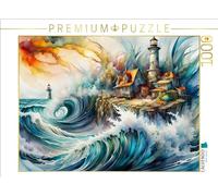 Puzzle · Un Motif du Calendrier Sentinelles solitaires Phares | Tempête estivale · 1000 pièces · Format assemblé 64 × 48 cm · CALVENDO Puzzle