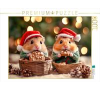 Puzzle · Un Noël Moelleux | Doux hamsters en train de grignoter · 1000 pièces · Format assemblé 64 × 48 cm · CALVENDO Puzzle