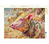 Puzzle · Un Paradis pour Les Animaux | Vache rose · 1000 pièces · Format assemblé 64 × 48 cm · CALVENDO Puzzle