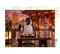 Puzzle · Un Pingouin au Japon | Un pingouin découvre Tokyo · 1000 pièces · Format assemblé 64 × 48 cm · CALVENDO Puzzle