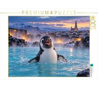 Puzzle · Un Pingouin en Islande | Sources chaudes, air frais et pur bonheur des manchots · 1000 pièces · Format assemblé 64 × 48 cm · CALVENDO Puzzle
