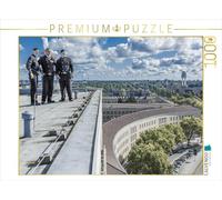 Puzzle · Un ramoneur au-Dessus de l'aéroport de Berlin-Tempelhof | 1000 pièces · Format assemblé 64 × 48 cm · CALVENDO Puzzle