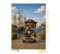 Puzzle · Un Teckel déguisé en Chris he Colomb | Une personnalité célèbre de l'histoire sous un tout autre jour… · 2000 pièces · Format assemblé 90 × 67 cm · CALVENDO Puzzle