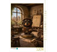 Puzzle · Un Teckel déguisé en Léonard de Vinci | Une personnalité célèbre de l'histoire sous un tout autre jour… · 1000 pièces · Format assemblé 64 × 48 cm · CALVENDO Puzzle