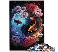 Puzzle Un Voyage Yin et Yang Puzzles 1000 pièces pour Adultes Puzzles en Bois Adultes et Enfants Motifs colorés Taille du Puzzle : 50x75 cm