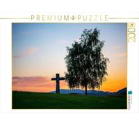 Puzzle · Une Croix au Coucher du Soleil | 2000 pièces · Format assemblé 90 × 67 cm · CALVENDO Puzzle