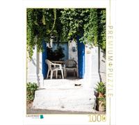 Puzzle · Une Illustration tirée du Calendrier « La Crète, Une île | accueillante · Un coin ombragé dans le village de montagne de… · 1000 pièces · Format assemblé 64 × 48 cm · CALVENDO Puzzle