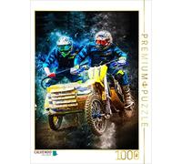 Puzzle · Une Illustration tirée du Calendrier « Motocross Sidecar | tout simplement géniale · 1000 pièces · Format assemblé 64 × 48 cm · CALVENDO Puzzle