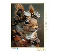Puzzle · Une Illustration tirée du Calendrier « Steampunk Fauna | Lady Whiskerwheels · 1000 pièces · Format assemblé 64 × 48 cm · CALVENDO Puzzle