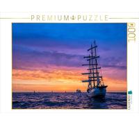 Puzzle · Une Illustration tirée du Calendrier « Windjammer sur la mer | Baltique au crépuscule · Un voilier sur la mer Baltique au… · 1000 pièces · Format assemblé 64 × 48 cm · CALVENDO Puzzle