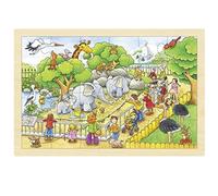 Puzzle une journée au zoo 24 pcs beige TU