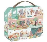 puzzle une journee vingt quatre pieces Multicolore G