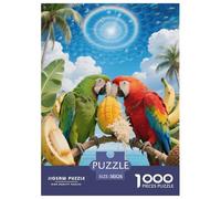 Puzzle Une Paire de Perroquets 1000 Pièces pour Adultes Et Enfants, Défi Cérébral Et Jeu Complexe, Puzzles Paradis Tropical, Décoration Intérieure, Cadeau Anniversaire 38x26cm/1000pcs