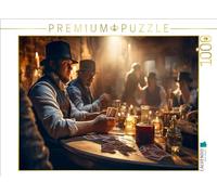 Puzzle · Une Partie de Poker dans l'Ouest Sauvage | 1000 pièces · Format assemblé 64 × 48 cm · CALVENDO Puzzle