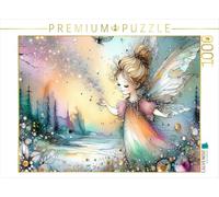 Puzzle · Une Petite fée Plane au-Dessus d'un Paysage | Une délicate fée à l'aquarelle, de la poussière d'étoiles… · 1000 pièces · Format assemblé 64 × 48 cm · CALVENDO Puzzle