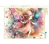 Puzzle · Une Petite fée répand de la poussière d'étoiles Scintillante | Une délicate fée à l'aquarelle, de la poussière d'étoiles… · 1000 pièces · Format assemblé 64 × 48 cm · CALVENDO Puzzle
