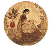 Puzzle Une Reine vêtue d'un élégant Sari pour Adultes,1000pcs (67.5x67.5cm),Jeu ÉduChatif,décoration De La Maison,