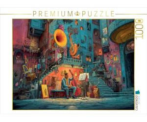 Puzzle · Une Ville Haute en Couleur | Une mélodie dans la nuit · 1000 pièces · Format assemblé 64 × 48 cm · CALVENDO Puzzle