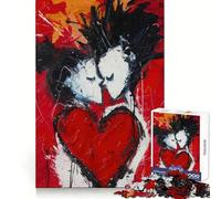 Puzzle Unis par l’Amour pour Adolescents, 1000 pièces, entraînement de la réflexion, Distraction Douce, découpe Uniforme, Cadeau de Noël (38x52cm)