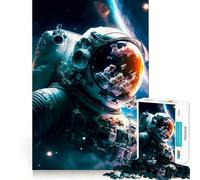 Puzzle Univers Adultes 1000 Pièces Entraînement Mental Amusant Pièces Nettement Découpées sans Bavures Activité de Réunion Réconfortante (38x52cm)