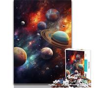 Puzzle Univers Coloré 1000 pièces, Jeu Stimulant et Jeu Familial idéal comme Cadeau pour Toute la Famille 38x26cm