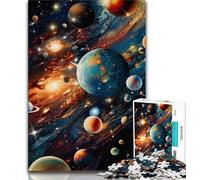 Puzzle Univers Coloré 1000 pièces, Jeu Stimulant et Jeu Familial idéal comme Cadeau pour Toute la Famille 50x75cm