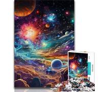 Puzzle Univers Coloré 1000 Pièces pour Adolescents, Cadeaux, Jouets de Jeu, Chaque Pièce Est Unique - Jeu Familial Amusant et Défiant 38x26cm