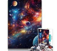 Puzzle Univers Coloré 1000 Pièces pour Adolescents, Jeu Éducatif, Jouet de Défi, Décoration Murale, Cadeaux Uniques d'anniversaire et de Noël 50x75cm