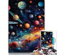 Puzzle Univers Coloré 1000 Pièces pour Adolescents, Jouets Éducatifs, Jeux Anti-Stress, Liste de Souhaits avec Père Noël 38x26cm