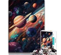Puzzle Univers Coloré 1000 Pièces pour Adultes et Adolescents, Aide Le Cerveau à Exercer, Jouets Addictifs pour Cultiver la Patience, Jeu de Défi Unique 50x75cm