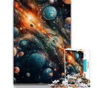 Puzzle Univers Coloré 1000 Pièces pour Adultes, Jeu Familial Anti-Stress, Défi Difficile, Cadeaux Secret du Père Noël 50x75cm