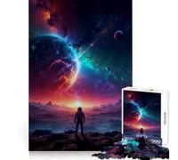 Puzzle Univers de Couleurs RGB 1000 Pièces Développe Les capacités cognitives Passe-Temps agréable Coffret Solide Cadeau de Noël Unique (38x52cm)