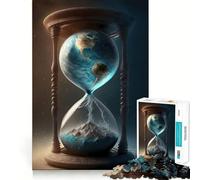 Puzzle Univers du Temps pour Adolescents,1000 pièces,Jeu Stimulant l'esprit,Taille Uniforme,pièces précises,activité Amusante en Famille Le Soir (38x26cm)