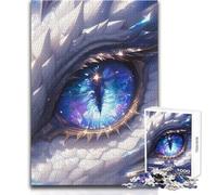 Puzzle Univers Œil du Dragon Blanc pour Adultes - 1000 Pièces - Jeu d'Éveil et de Réflexion Amusant - Cadeau Surprise Original - Dimensions:38x52cm
