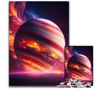 Puzzle Univers Jupiter 1000 pièces, Jeu Familial interactif, pour Les fêtes, Jeu d'activités familiales 26x38cm/10,23x14,96 Pouces