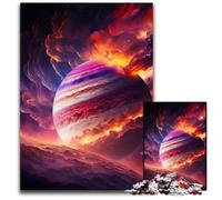 Puzzle Univers Jupiter 1000 pièces pour Adultes, idéal pour la décoration intérieure, Les Anniversaires, Les fêtes et Les Cadeaux 26x38cm/10,23x14,96 Pouces