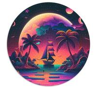 Puzzle Univers Jupiter 1000 pièces pour Adultes, Puzzle Rond pour Adolescents, Jeu interactif Familial, Cadeau défi 1000 pièces (67,5x67,5cm)