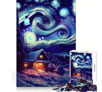 Puzzle Univers Nuit Étoilée pour Adolescents 1000 Pièces Améliore la Mémoire Amusant et Calme Bords Précis Cadeau Artistique 38x26cm