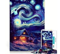 Puzzle Univers Nuit Étoilée pour Adolescents 1000 Pièces Améliore la Mémoire Amusant et Calme Bords Précis Cadeau Artistique 38x26cm