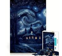 Puzzle Univers Nuit Étoilée pour Adolescents 1000 Pièces Améliore la Mémoire Loisirs à la Maison Bordure Précise Cadeau Exquis 50x75cm