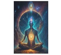 Puzzle Univers Zen ésotérique 1000 Pièces pour Adolescents Puzzles Créatif en Bois Jouet Jeu Familial Difficulté Défi 78×53cm