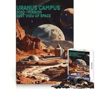 Puzzle Uranus Campus Space Tour 1000 pièces Exercices de logique Distraction apaisante Bords Nets Cadeau Festif (38x52cm)
