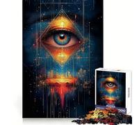 Puzzle Urbain Œil omniscient pour Adultes 1000 pièces, entraînement de la mémoire, Bords précis, (50x75cm)