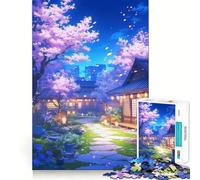 Puzzle Urban Blossom Haven 1000 pièces Jeu de mémorisation mentale Découpage de Haute précision Activité Manuelle Défi cérébral interactif pour la Maison (38x52cm)