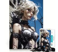 Puzzle Urban Girl en V pour Adolescents,1000 pièces,Jeu Stimulant l'esprit,Assemblage sécurisé et Solide,activité de Partage en Famille (50x75cm)