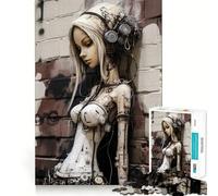 Puzzle Urban Girl V 1000 pièces Jeu Amusant et ludique Technologie de découpe Laser avancée Jouet d'intérieur pour Les fêtes (50x75cm)