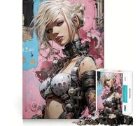 Puzzle Urban Girl V 1000 pièces Jeu de mémorisation mentale Découpe de Haute précision Activité Manuelle Défi cérébral interactif pour la Maison (50x75cm)