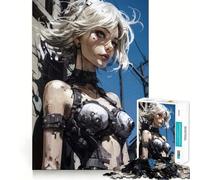 Puzzle Urban Girl V pour Adultes,1000 pièces,Jeu de mémoire,Assemblage sécurisé et Solide,Jeu de Construction de Liens significatifs (38x26cm)